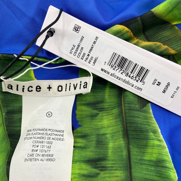 Alice And Olivia Remy Scoop Neck Reversible Swimsuit M - Picture 4 of 15